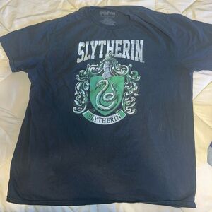 Harry Potter Slytherin Crest Adult XL  T-Shirt Black NICE